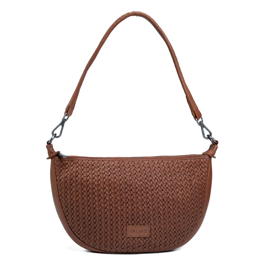 VALMIO Dámská kožená crossbody kabelka  Nella - hnědá