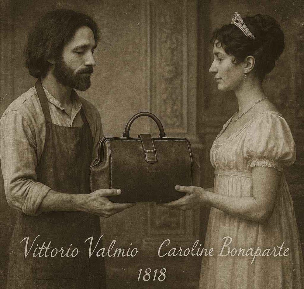 Napoli istoric și primul atelier al lui Vittorio Valmio, anul 1818