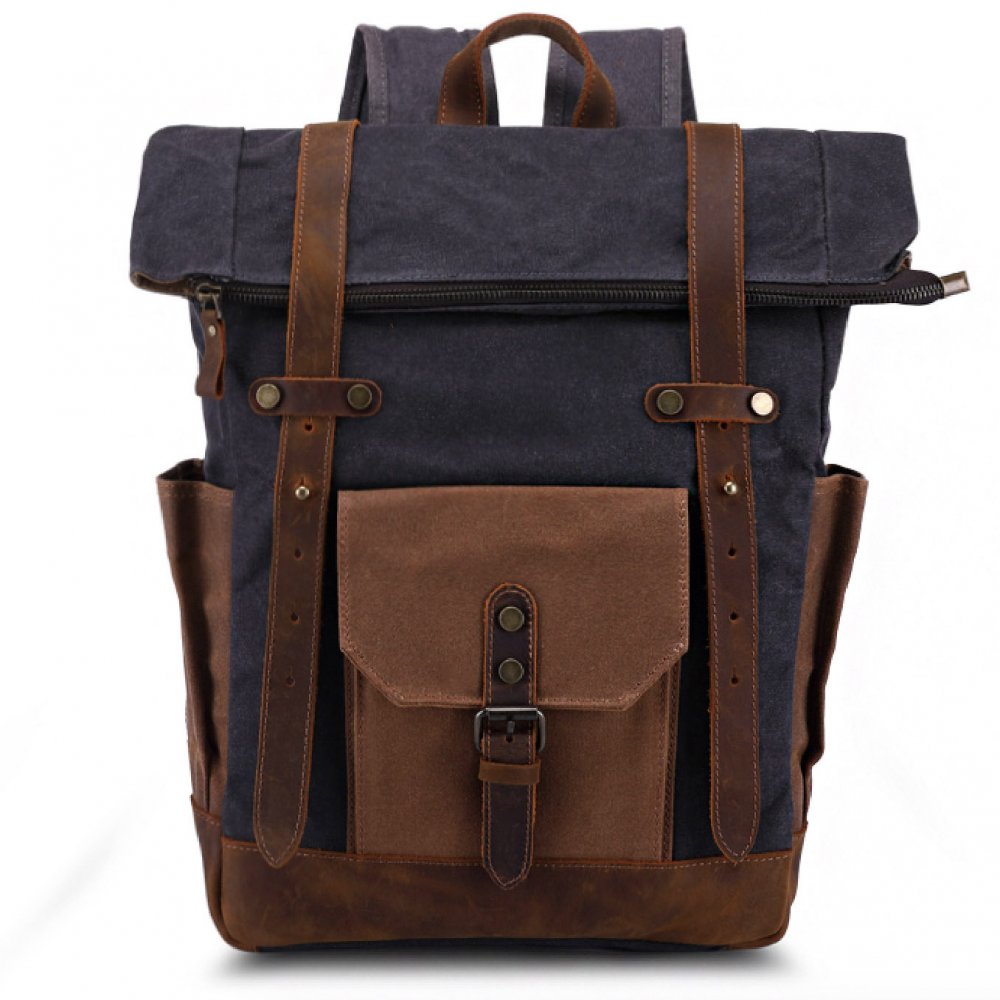 VALMIO Tmavě šedý a hnědý městský batoh Gwood Šedá Objem
20L