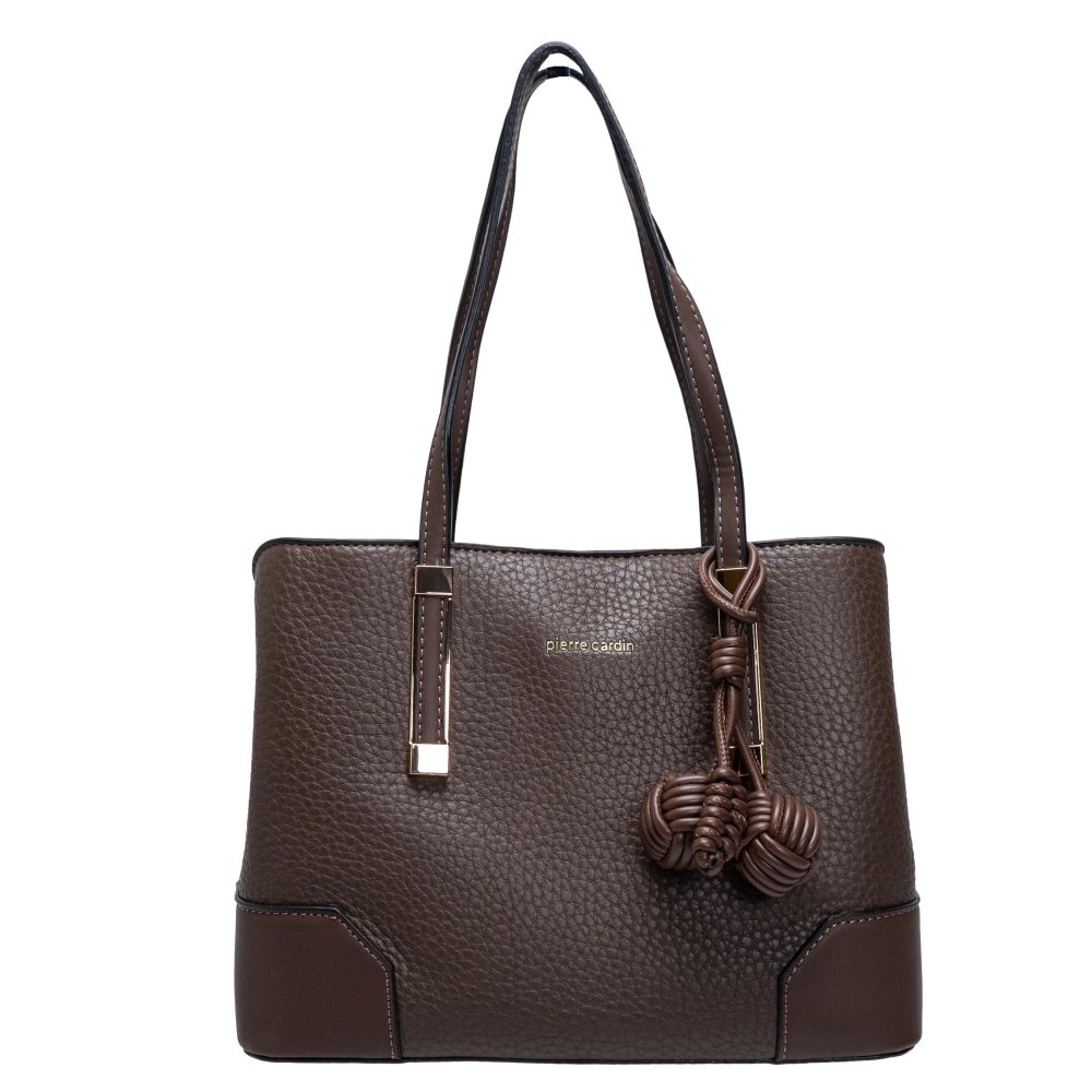 Pierre Cardin Kabelka z ekologické kůže MS172 86990 Hnědá MS172 86990