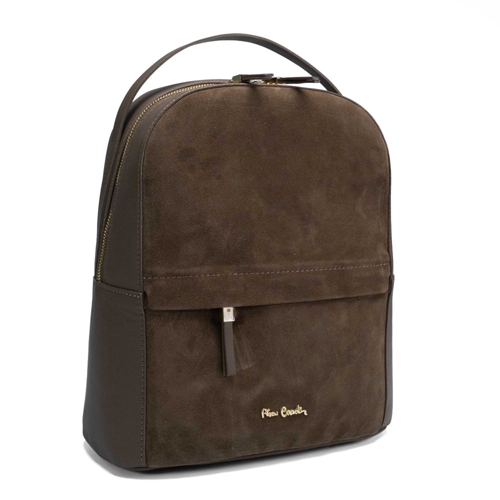 Pierre Cardin Dámský kožený batoh  55108 CAMOSCIO taupe       Objem
9 L