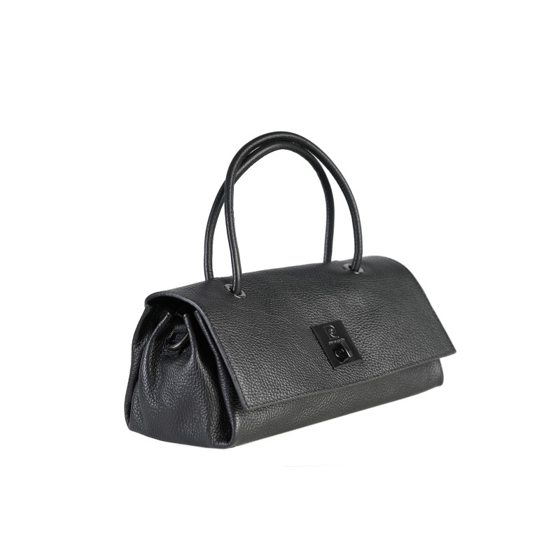 Pierre Cardin Dámská kožená kabelka  55109 DOLLARO černá  Černá 55109-BLACK