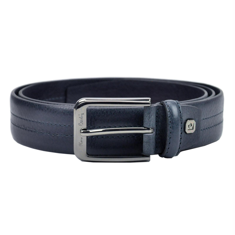 Pierre Cardin Kožený opasek  GF8004 blue  Modrá GF8004 blue