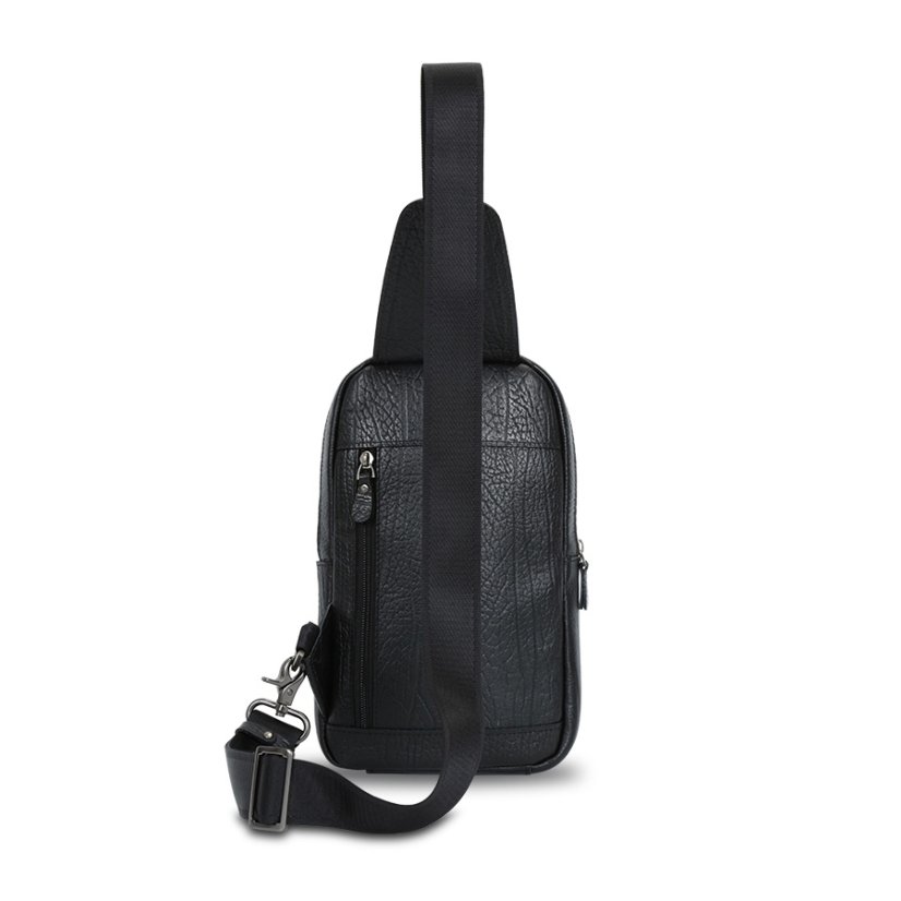 Geantă crossbody din piele Valmio Varden – neagră