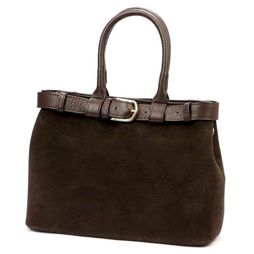 Kožená dámska kabelka LUKA 24-053 Hnedá