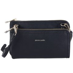 PIERRE CARDIN 86575 Čierna kabelka z ekokože