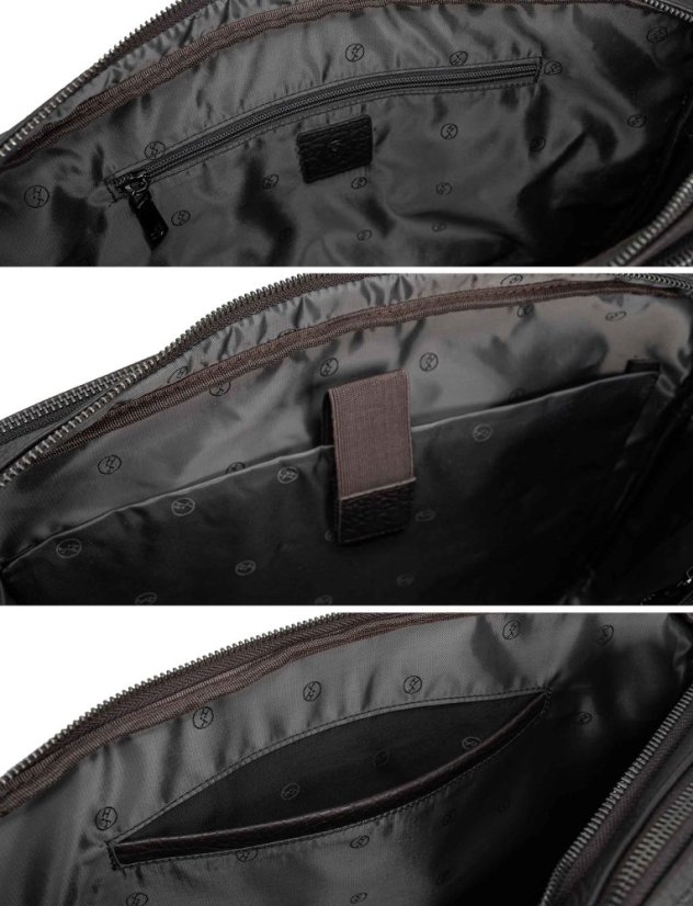 Brux bőr laptop táska