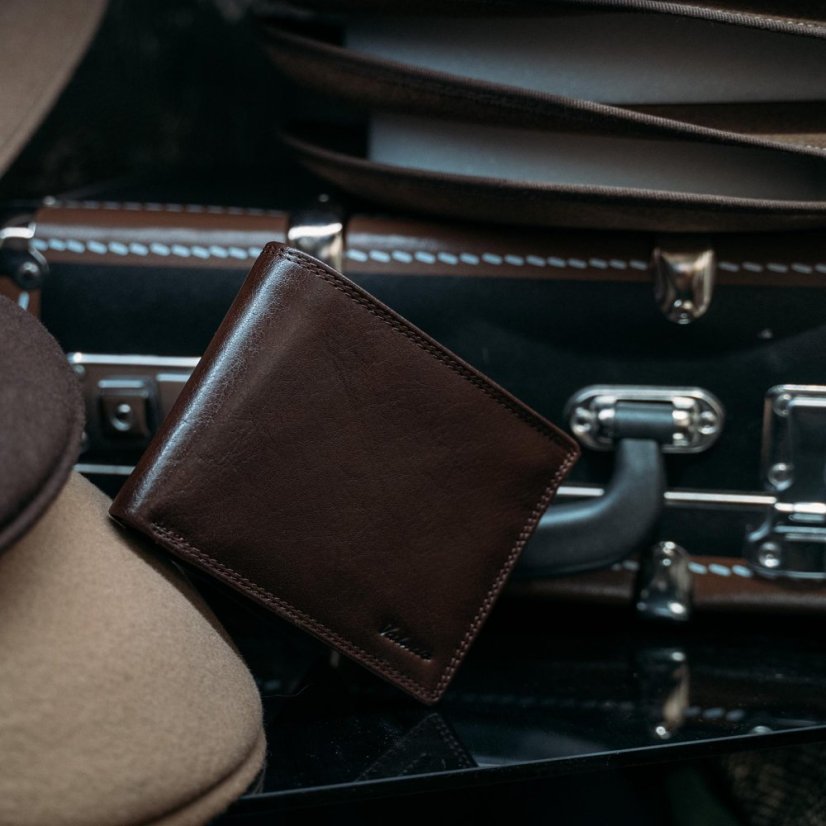 Portofel pentru bărbați Valmio Classic Brown