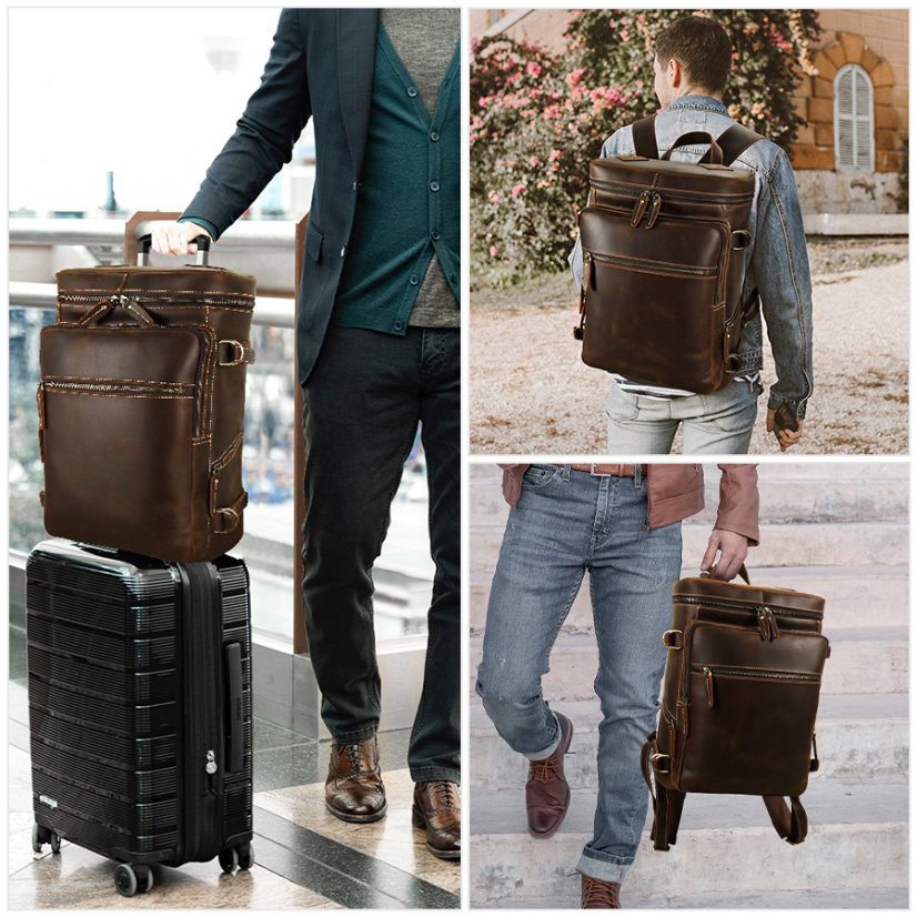 Rucsac din piele Valmio Dover