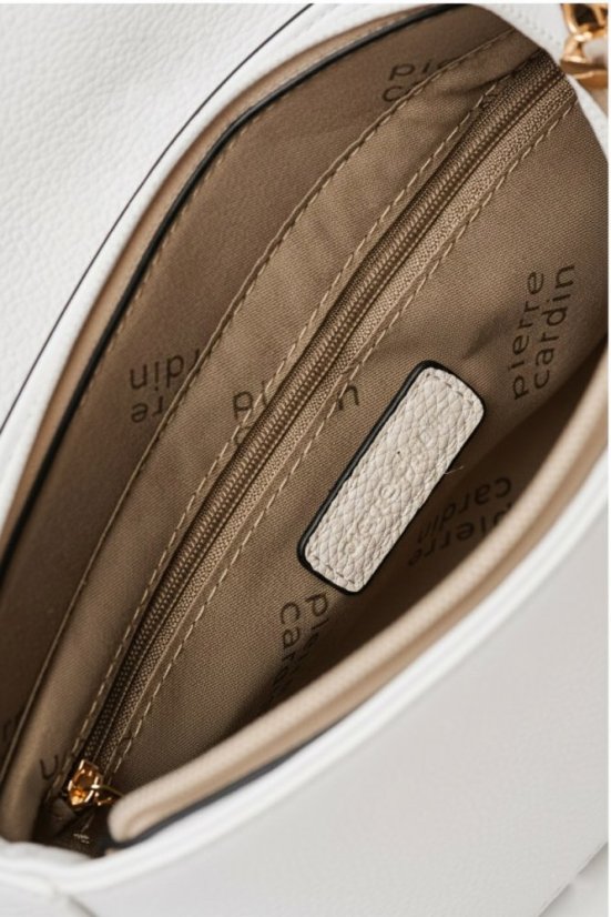 Geantă din piele ecologică PIERRE CARDIN 6821 Bianko