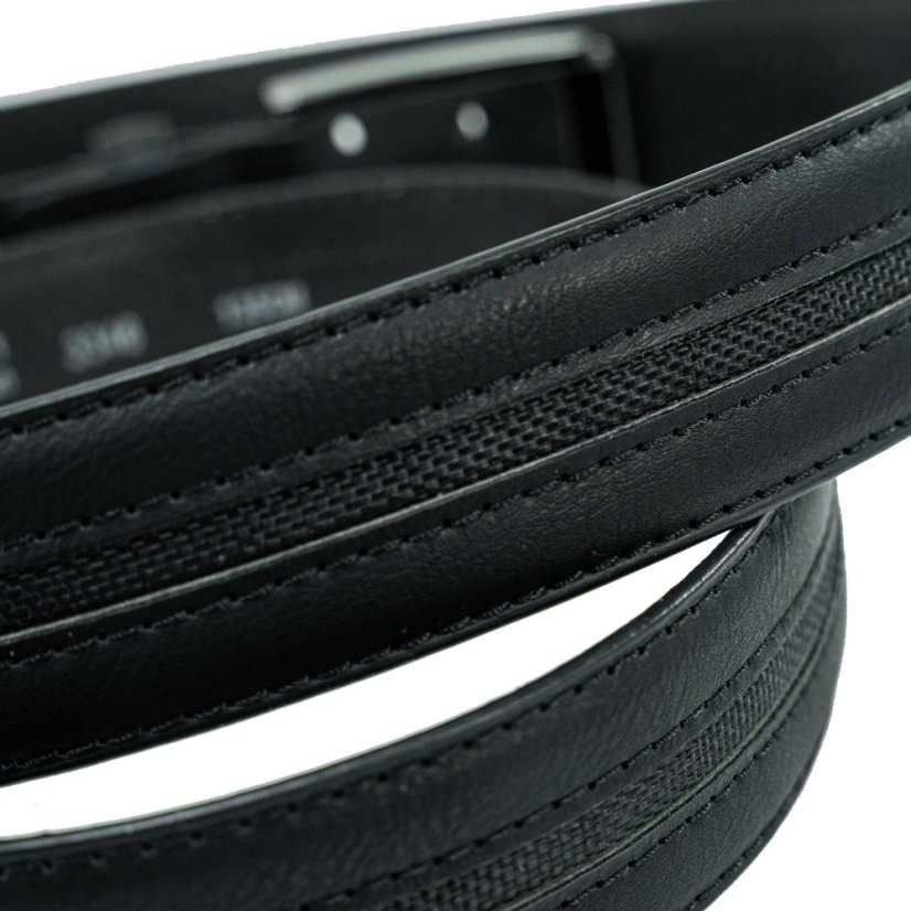 Kožený opasok Pierre Cardin GG25 3346 Black