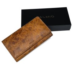 Portofel de damă din piele Valmio Nook 2436 Cognac