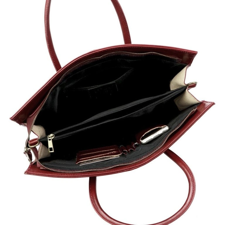 Kožená kabelka Florence 1028 červená