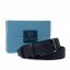 Pánsky kožený opasok Pierre Cardin 2509 BLU