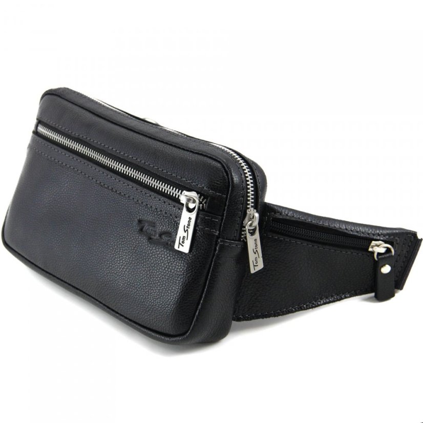 Geantă de rinichi din piele naturală Tom Stone BL121