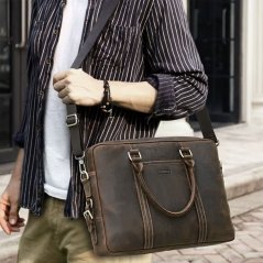 Kožená taška na notebook Hudson