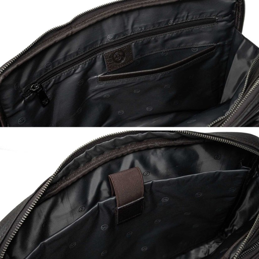 Geantă din piele pentru laptop Ferno