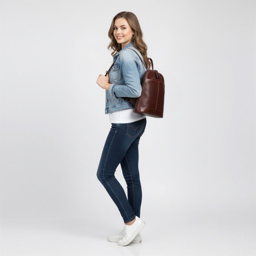 Dámský kožený batoh Gloria Redish