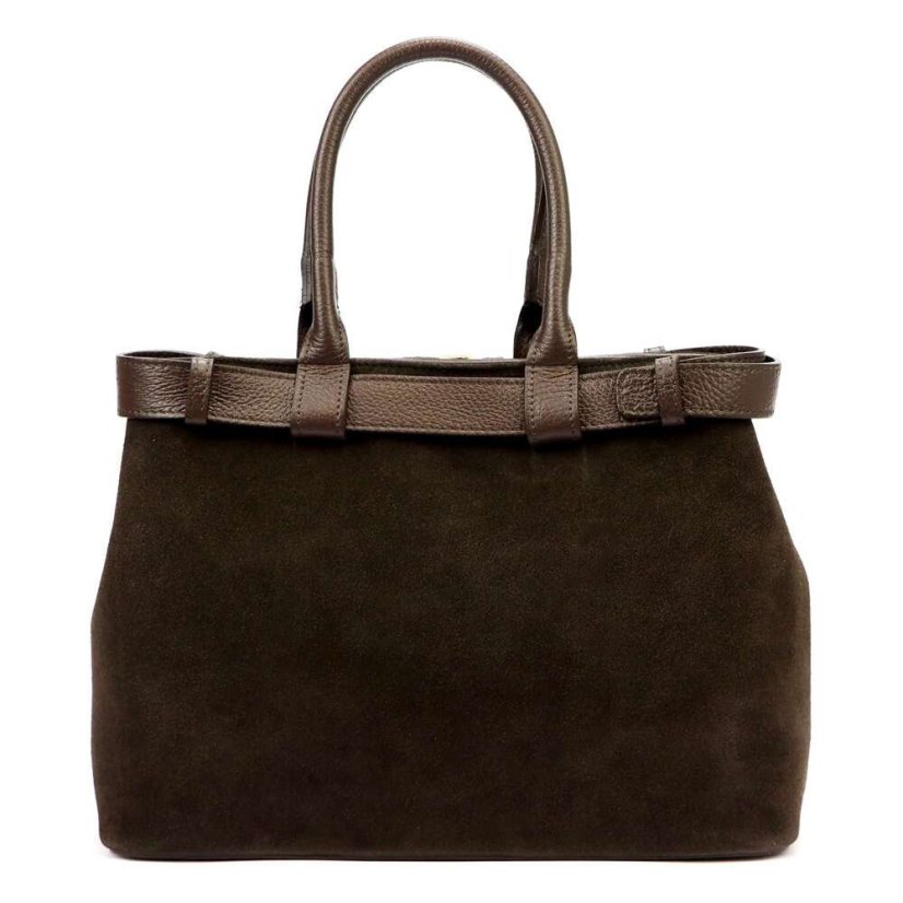 Kožená dámska kabelka LUKA 24-053 Hnedá