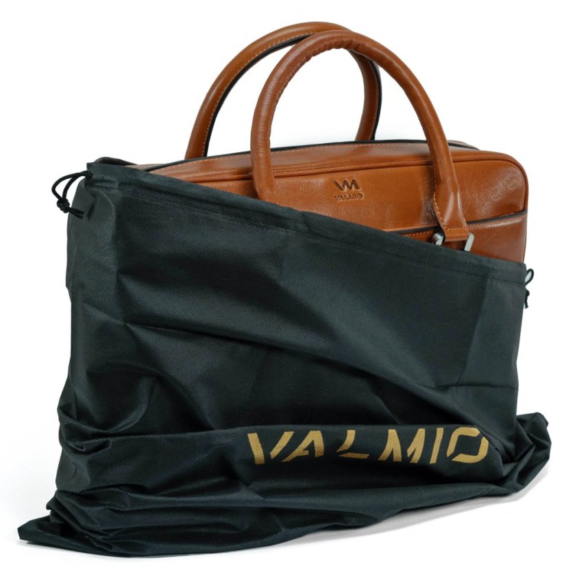 Hnedá kožená taška Valmio Classic