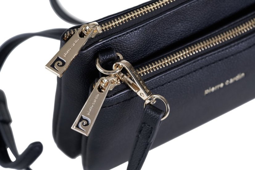 PIERRE CARDIN 86575 Čierna kabelka z ekokože