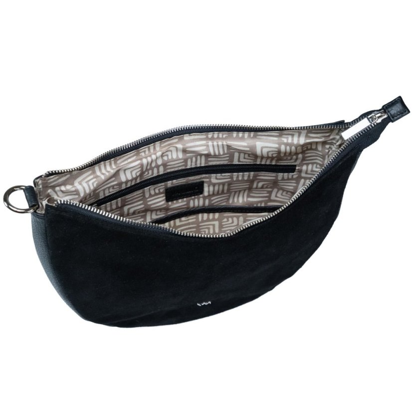 Dámská kožená crossbody kabelka Valmio Selena - černá