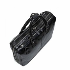 Geantă din piele Valmio Monte Black