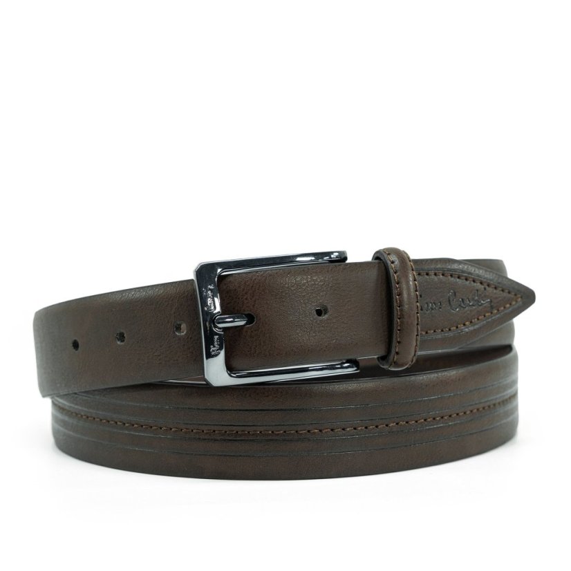 Kožený opasek Pierre Cardin GG15 1001 BR