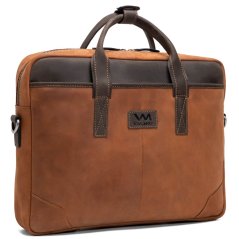 Geantă din piele pentru laptop Valmio Denton 2.0