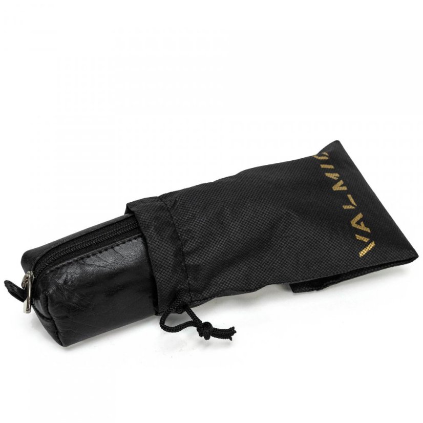 Kožená kľúčenka Valmio Grande Black