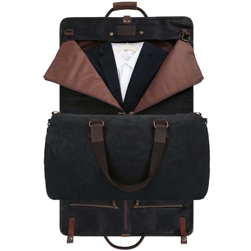 Geantă de voiaj neagră Carry Travel 2in1