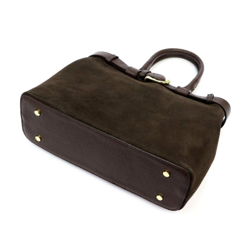 Kožená dámska kabelka LUKA 24-053 Hnedá