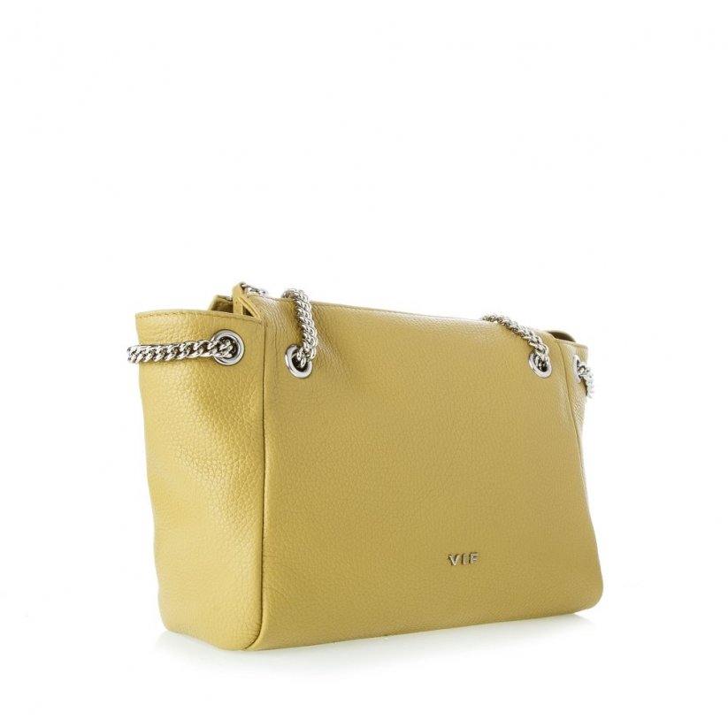 Kožená kabelka VIF Cannoli Mini Žltá