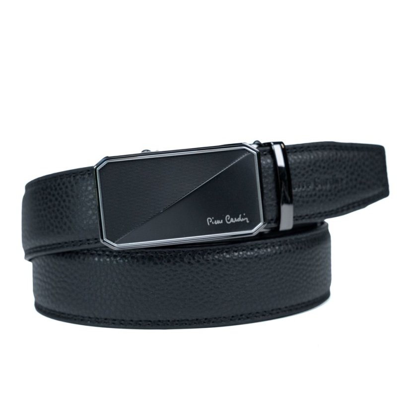 Kožený opasek Pierre Cardin 658 HY09 černý