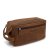 Hnedá kožená kozmetická taška Valmio Trip-1053
