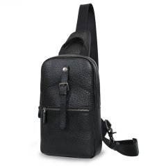Geantă crossbody din piele Valmio Varden – neagră