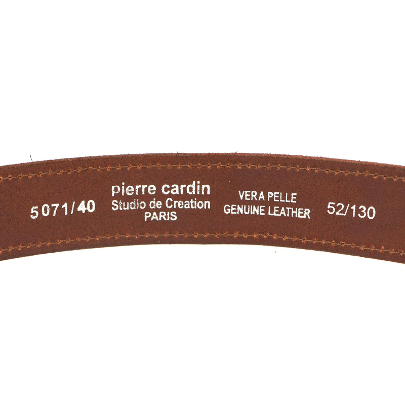 Kožený opasek Pierre Cardin 5071 cognac