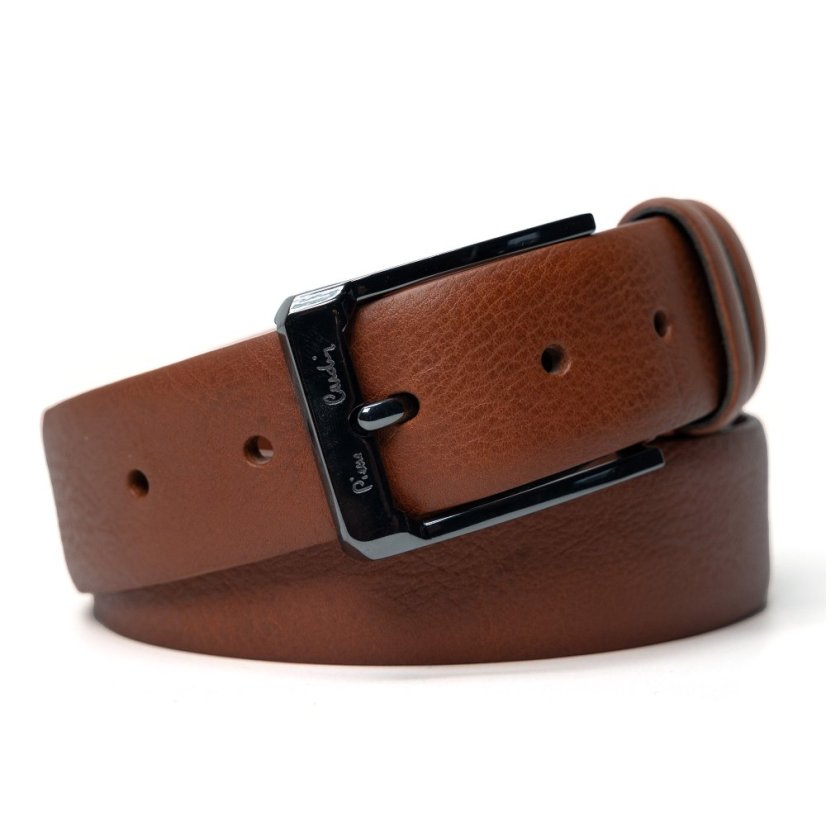 Kožený opasok Pierre Cardin 093 Cognac
