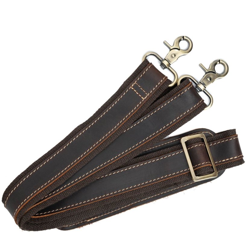 Barna bőr táska Valmio Rivon