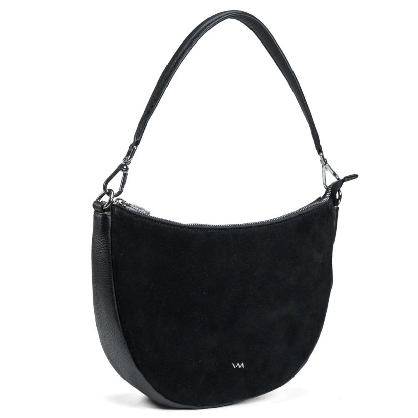 Dámská kožená crossbody kabelka Valmio Selena - černá