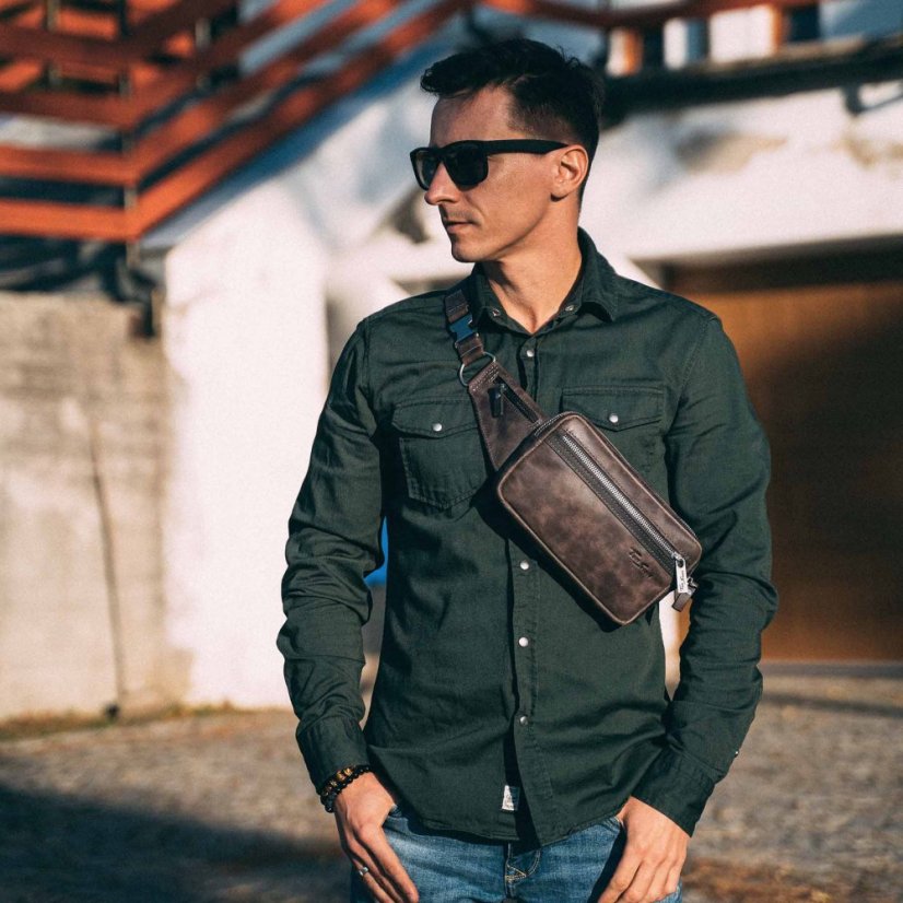 Ľadvinka z pravej kože Tom Stone TBR121