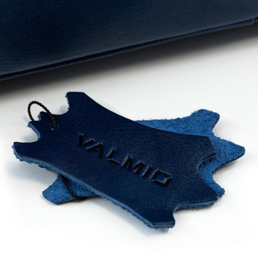 Kék Valmio Skyd táska Valmio Skyd valódi bőrből