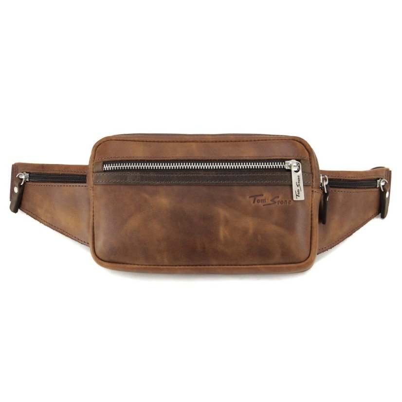 Geantă pentru rinichi din piele naturală Tom Stone R121