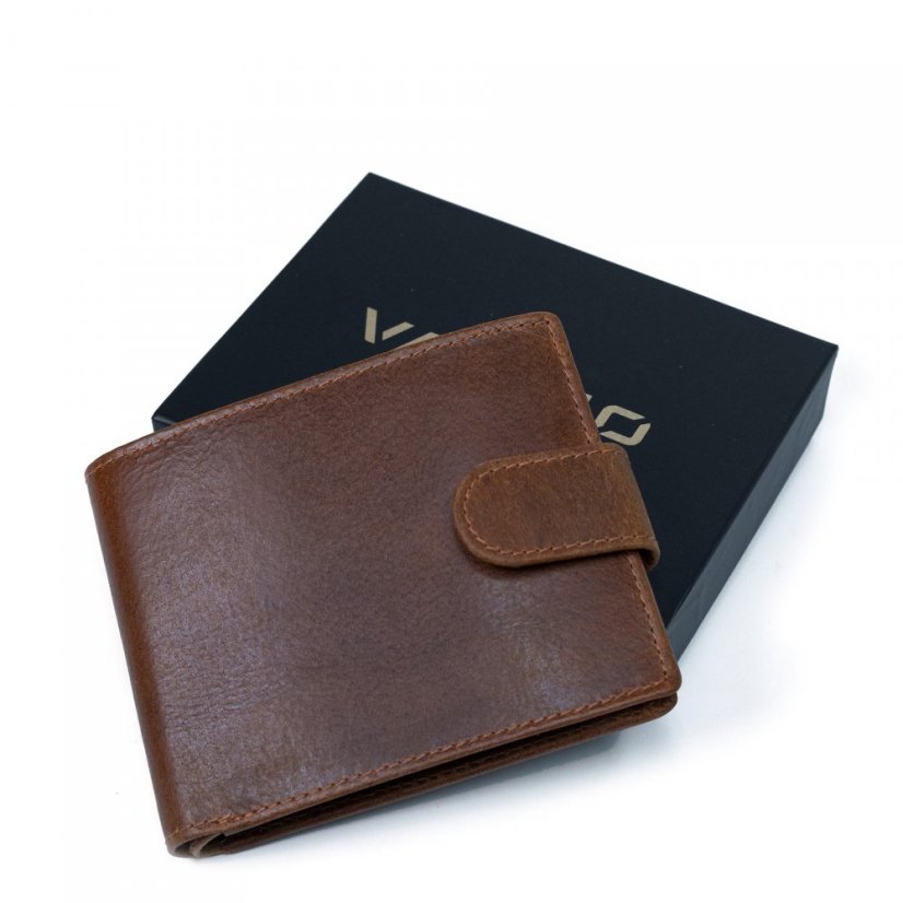 Hnedá pánska peňaženka Valmio Pelle Classic V3