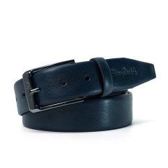 Kožený opasok Pierre Cardin 093 Blue