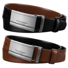 PETERSON ajándékszett – kétoldalas bőr öv + 2 csat