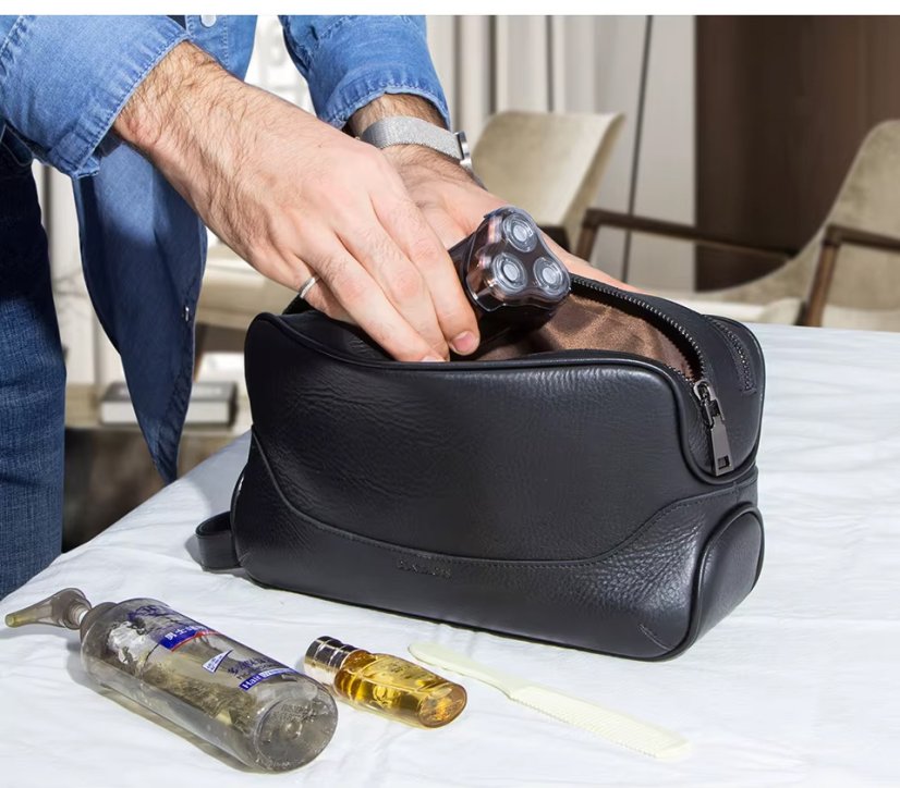 Geantă cosmetică din piele Valmio Boro