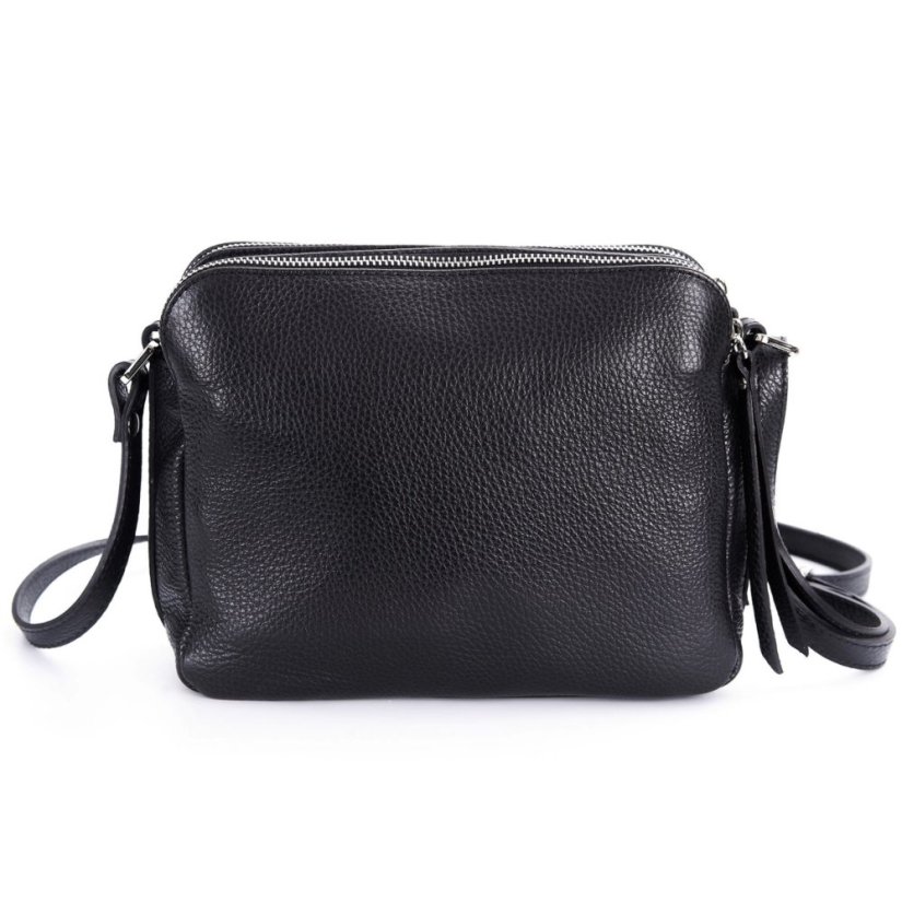 Kožená kabelka PIERRE CARDIN 1655 Black