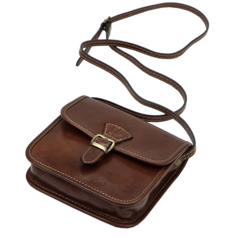 Dámska kožená kabelka FLORENCE 134 hnedá