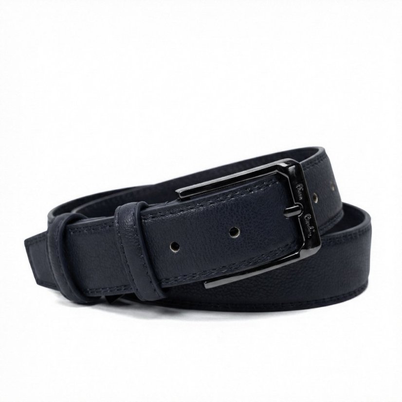Pánsky kožený opasok Pierre Cardin 2509 BLU